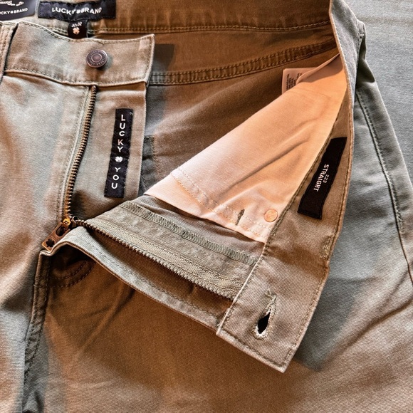 Lucky Brand Straight Fit Five Pocket Pant 30” inseam - Picture 2 of 7